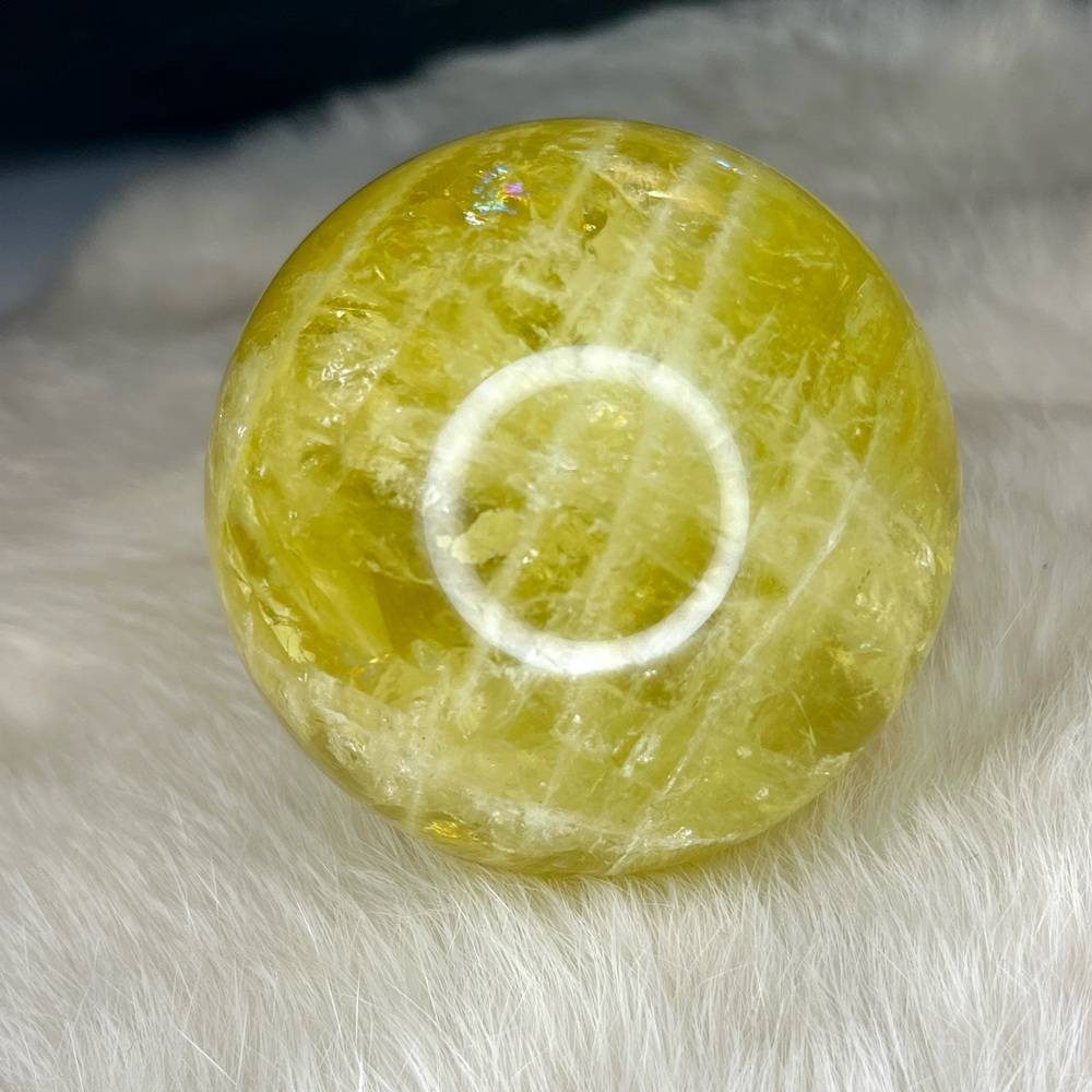 Calcite Crystal Sphere Home Accent